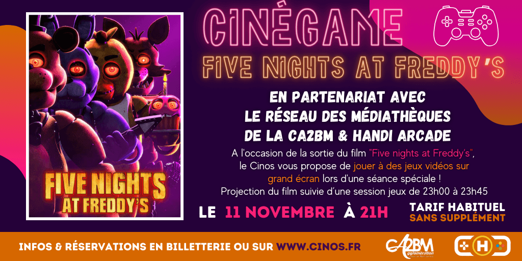 actualité CineGame Five nights at Freddys